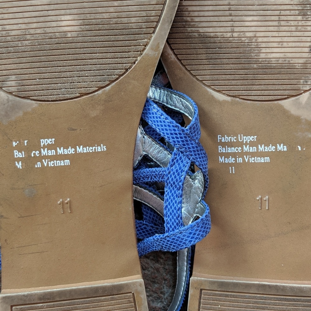 Kelly & Katie Phyllis blue flat sandal - Picture 6 of 6
